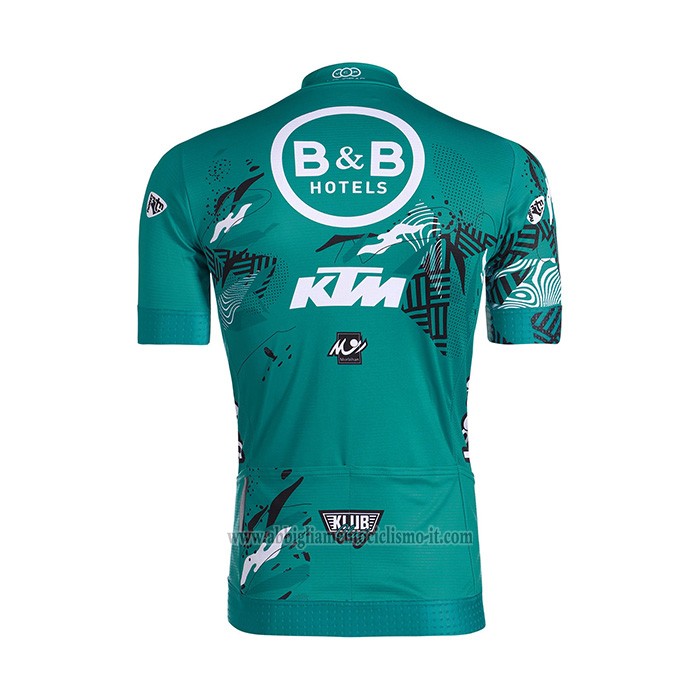 2022 Cycling Jersey Vital Concept-bb Hotels Light Green Short Sleeve and Bib Short